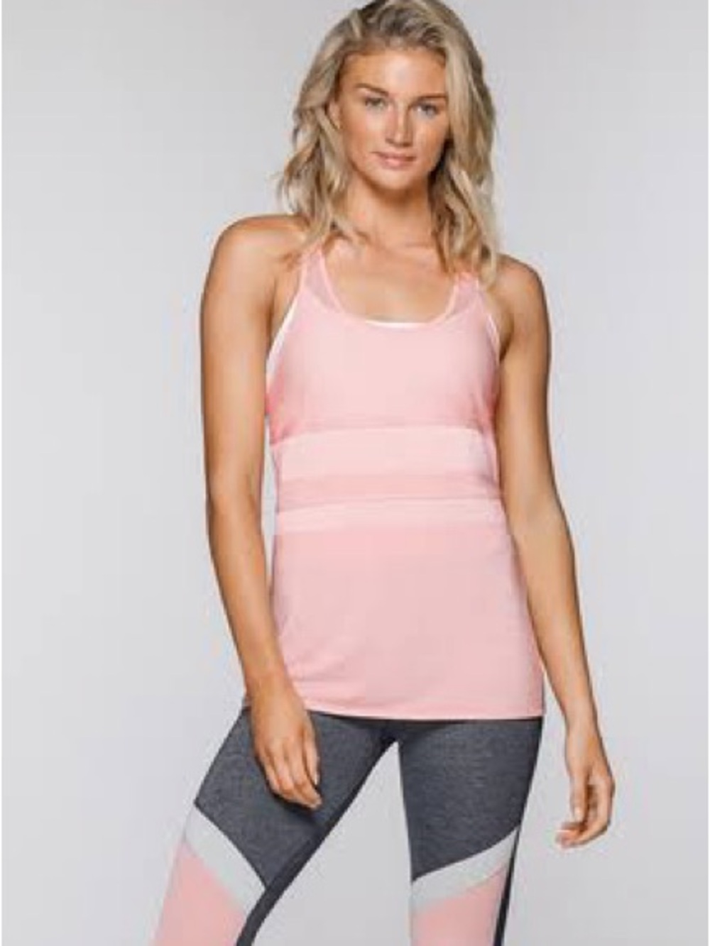Lorna Jane Soft Pink Racerback Tank 1201